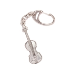 Music Gifts Pewter Keychain Violin