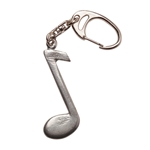 Music Gifts Pewter Keychain Eighth Note