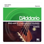 D'addario EJ65S Pro-Arte Soprano Ukulele Strings Clear Nylon