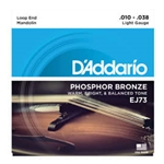 D'addario EJ73 Mandolin Strings Phosphor Bronze Light 10-38