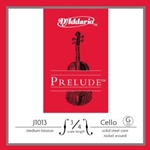 D'addario Prelude Cello String 3/4 G Medium Tension