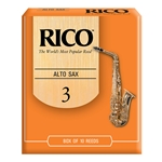 Alto Sax Reeds Rico #3 Box of 10