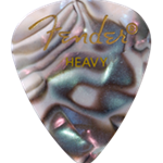 FENDER 1980351957 Premium Celluloid Picks 351 Shape Heavy 12-Count Pick Pack Abalone