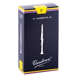 Vandoren Clarinet Reeds Traditional #3 Box of 10