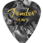 FENDER 1980351943 Celluloid Pick Pack Black Moto Heavy