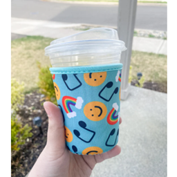 Musically Minted COZ0006 Happy Rainbow Coffee Coozie