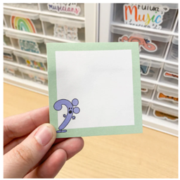 Musically Minted STA0004 Bennett the Bass Clef - Character Sticky Notes