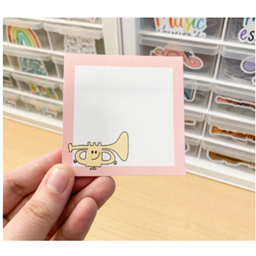 Musically Minted STA0006 Taylor the Trumpet - Character Sticky Notes