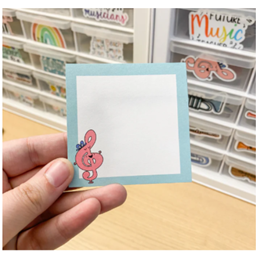 Musically Minted STA0007 Tara the Treble Clef - Character Sticky Notes