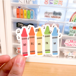 Musically Minted STK0006 Solfege Crayons Sticker