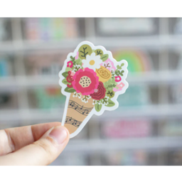 Musically Minted STK0012 Floral Bouquet Sticker