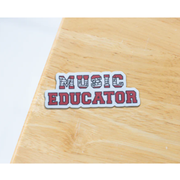 Musically Minted STK0025 Music Educator Sticker (Red)