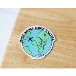 Musically Minted STK0035 Music Brings People Together Sticker
