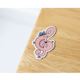 Musically Minted STK0048 Tara The Treble Clef Sticker