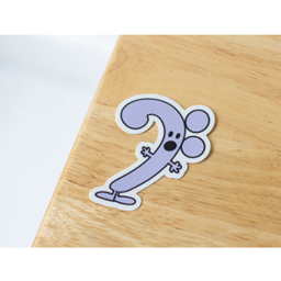 Musically Minted STK0049 Bennett The Bass Clef Sticker