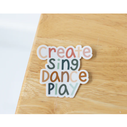Musically Minted STK0075 Create Sing Dance Play Sticker