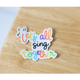 Musically Minted STK0089 Let's All Sing Together Sticker