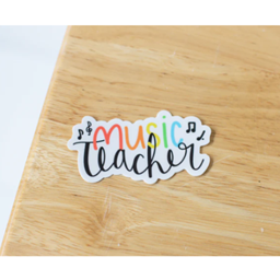 Musically Minted STK0095 Music Teacher Sticker (Rainbow)