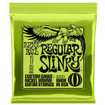 EB2221 Ernie Ball Regular Slinky Nickel Wound Electric Guitar Strings, 10-46