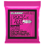 Ernie Ball Classic Super Slinky Electric Guitar Strings Pure Nickel 9-42