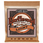 Ernie Ball 2148 Earthwood Acoustic Guitar Strings Phosphor Bronze Light