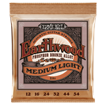 Ernie Ball 2146 Earthwood Acoustic Guitar Strings Phosphor Bronze Medium Light