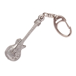 Music Gifts Pewter Keychain Gibson Guitar