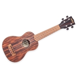 Kala Soprano Satin/Striped Ebony Ukulele