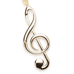 Albert Elovitz Ornament G Clef Gold