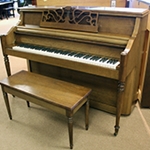 CHARLES WALTER  42" Console - Pecan Sat