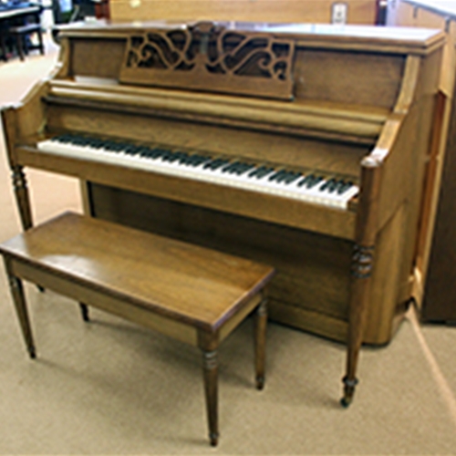 CHARLES WALTER 42" Console - Pecan Sat