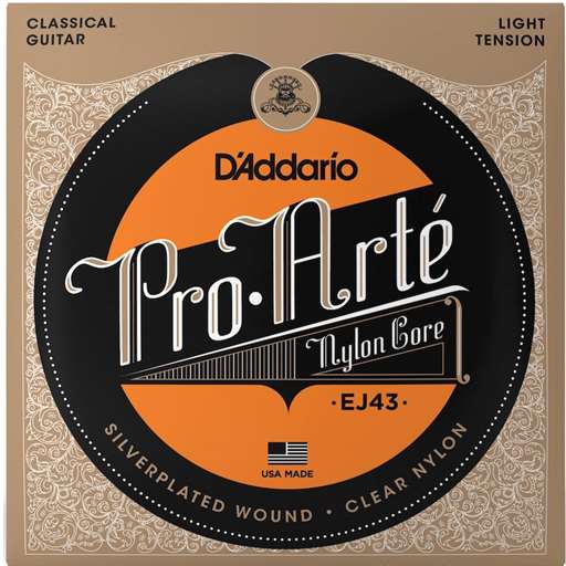 DADDARIO  D'Addario EJ43 Pro-Arte Nylon Classical Guitar Strings, Light Tension