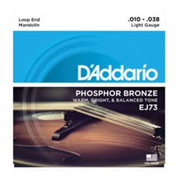 D'addario EJ73 Mandolin Strings Phosphor Bronze Light 10-38