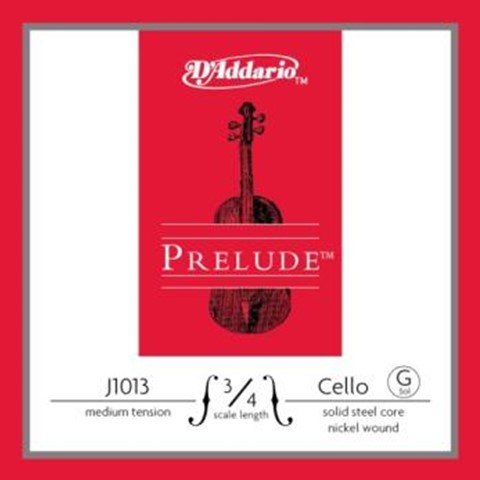 D'addario Prelude Cello String 3/4 G Medium Tension