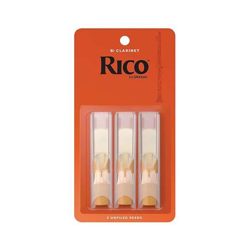 RICO RCR3P Rico Bb Clarinet Reeds, 3-Pack