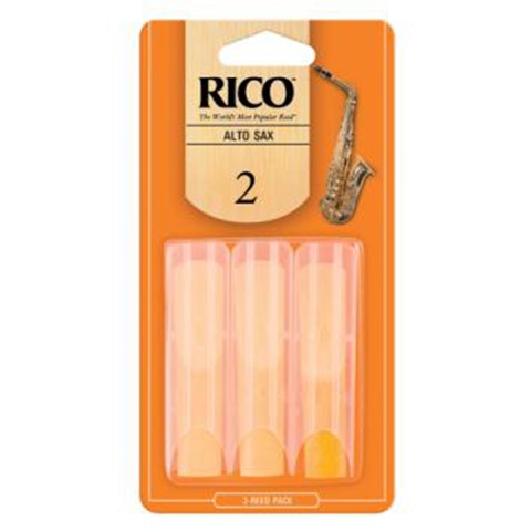 Alto Sax Reeds Rico #2 Pack of 3