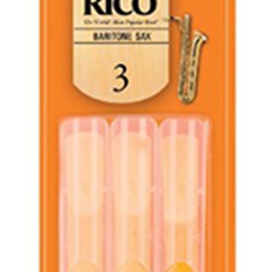 RICO RLA0330 Rico Bari Sax Reeds, Strength 3.0, 3-Pack
