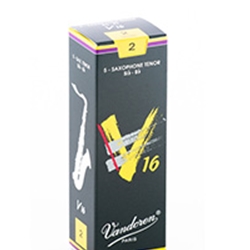 VANDOREN SR722 Vandoren V16 Tenor Sax Reeds, Strength 2.0, 5-Pack