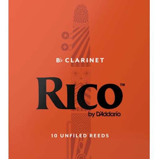 RICO RCR10P Rico Bb Clarinet Reeds, 10-Pack