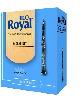 RICO RRCR Rico Royal Bb Clarinet Reeds, 10-Pack