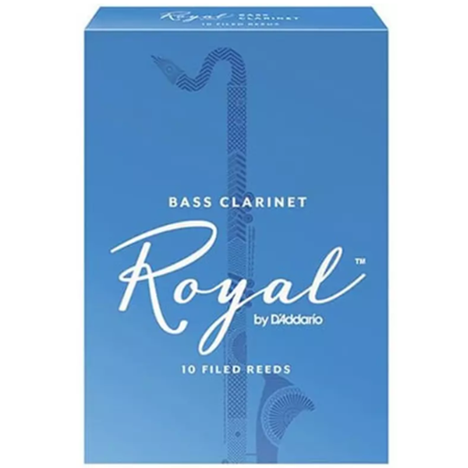 RICO RRBCR25 Rico Royal Bass Clarinet Reeds, Strength 2.5, 10-Pack