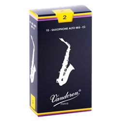 Vandoren Alto Sax Reeds Traditional #2 Box of 10