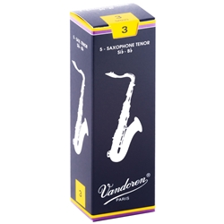 Vandoren Tenor Sax Reeds Traditional #3 Box of 5