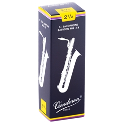 Vandoren Bari Sax Reeds Traditional #2.5 Box of 5