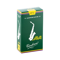 Vandoren Alto Sax Reeds Java #2.5 Box of 10