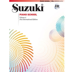 Suzuki Piano School Piano Part Volume 4 Book with CD
