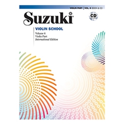 Suzuki Violin School Violin Part Volume 6 Book with CD