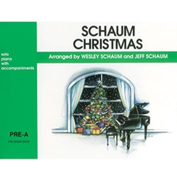 Schaum Christmas Pre-A The Green Book Solo Piano