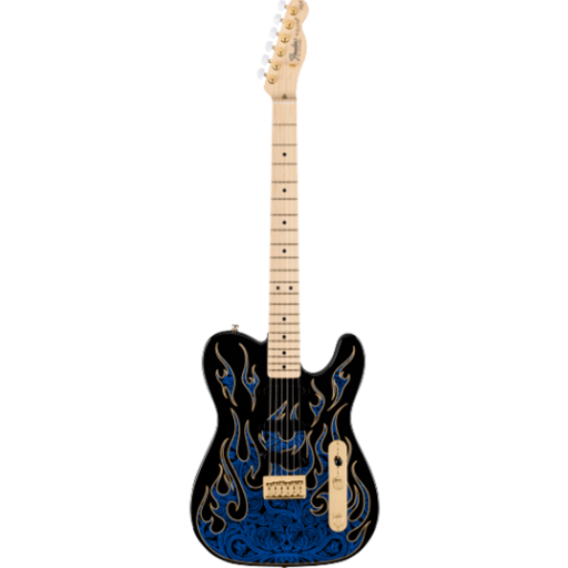 FENDER 0108602888 James Burton Telecaster®, Maple Fingerboard, Blue Paisley Flames