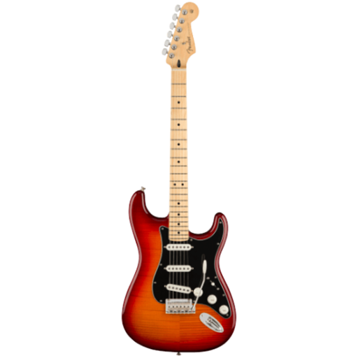 FENDER 0144552531 Player Stratocaster Plus Top, Maple Fingerboard, Aged Cherry Burst